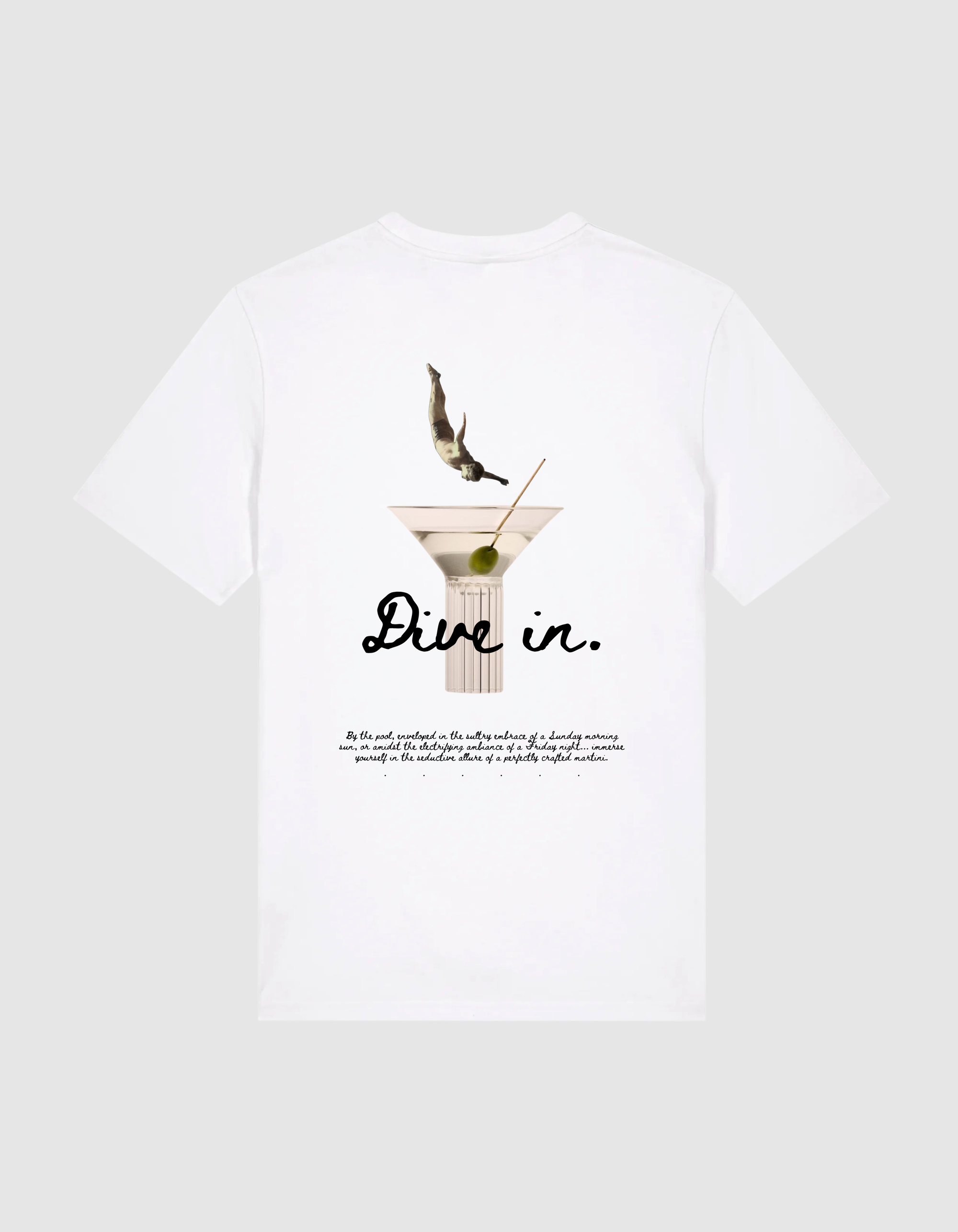 "Dive in" Martini Tee