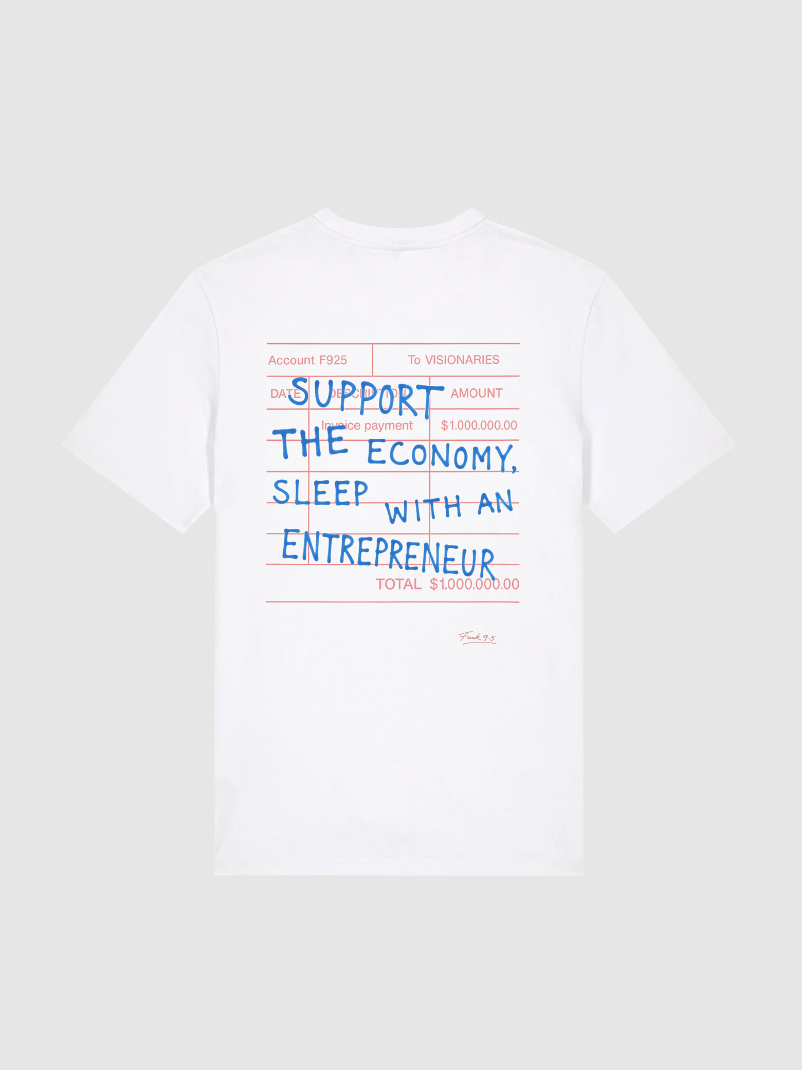 "Support the economy" tee (white)