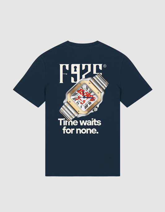 "Time waits for none" Watch Tee