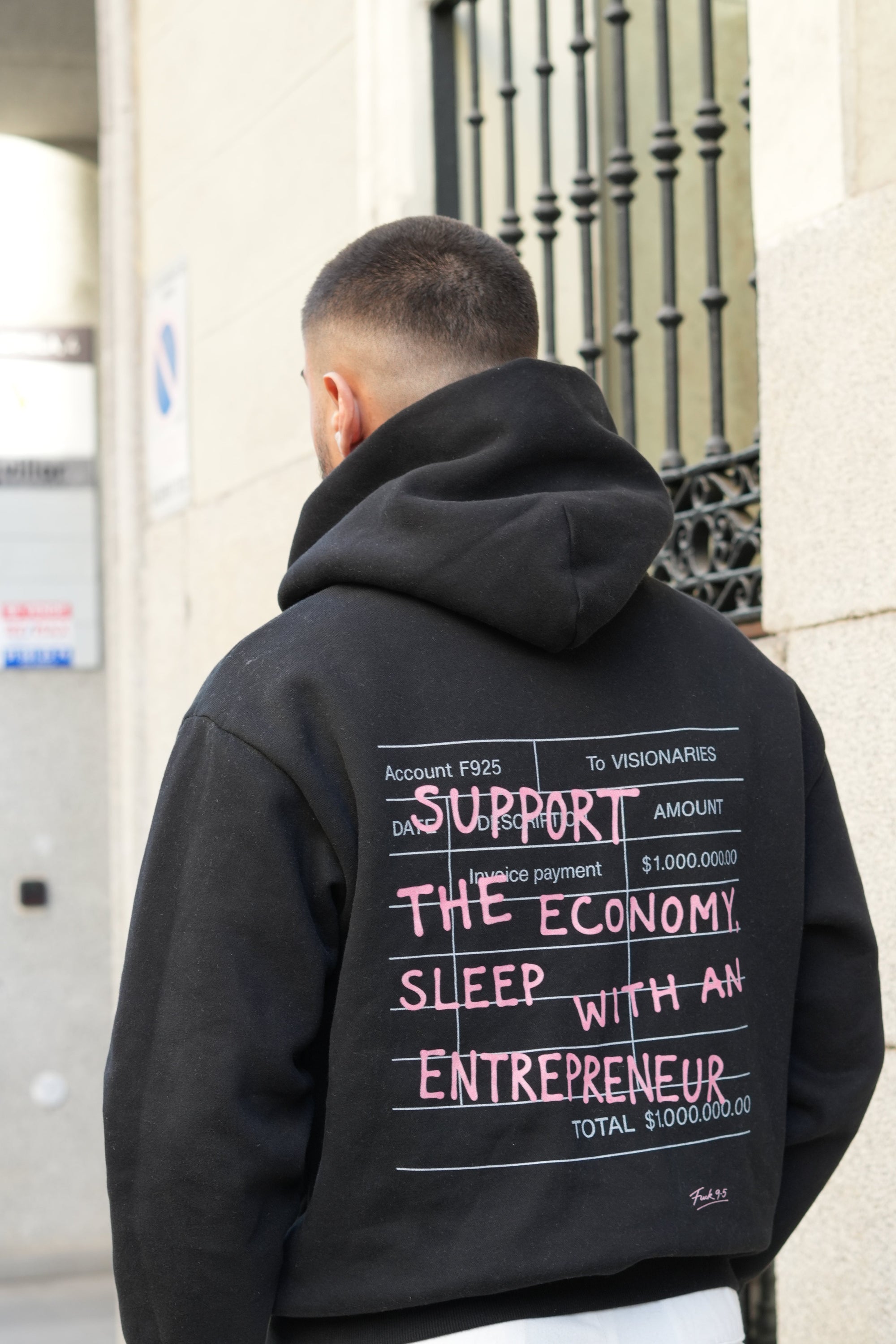 Support the economy Hoodie (black)