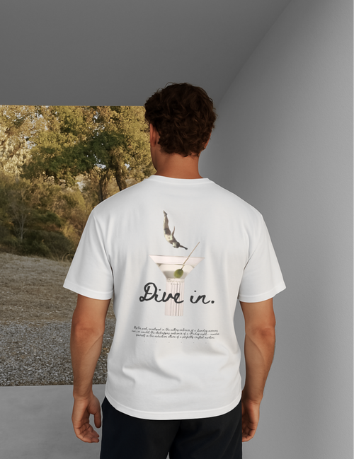 "Dive in" Martini Tee