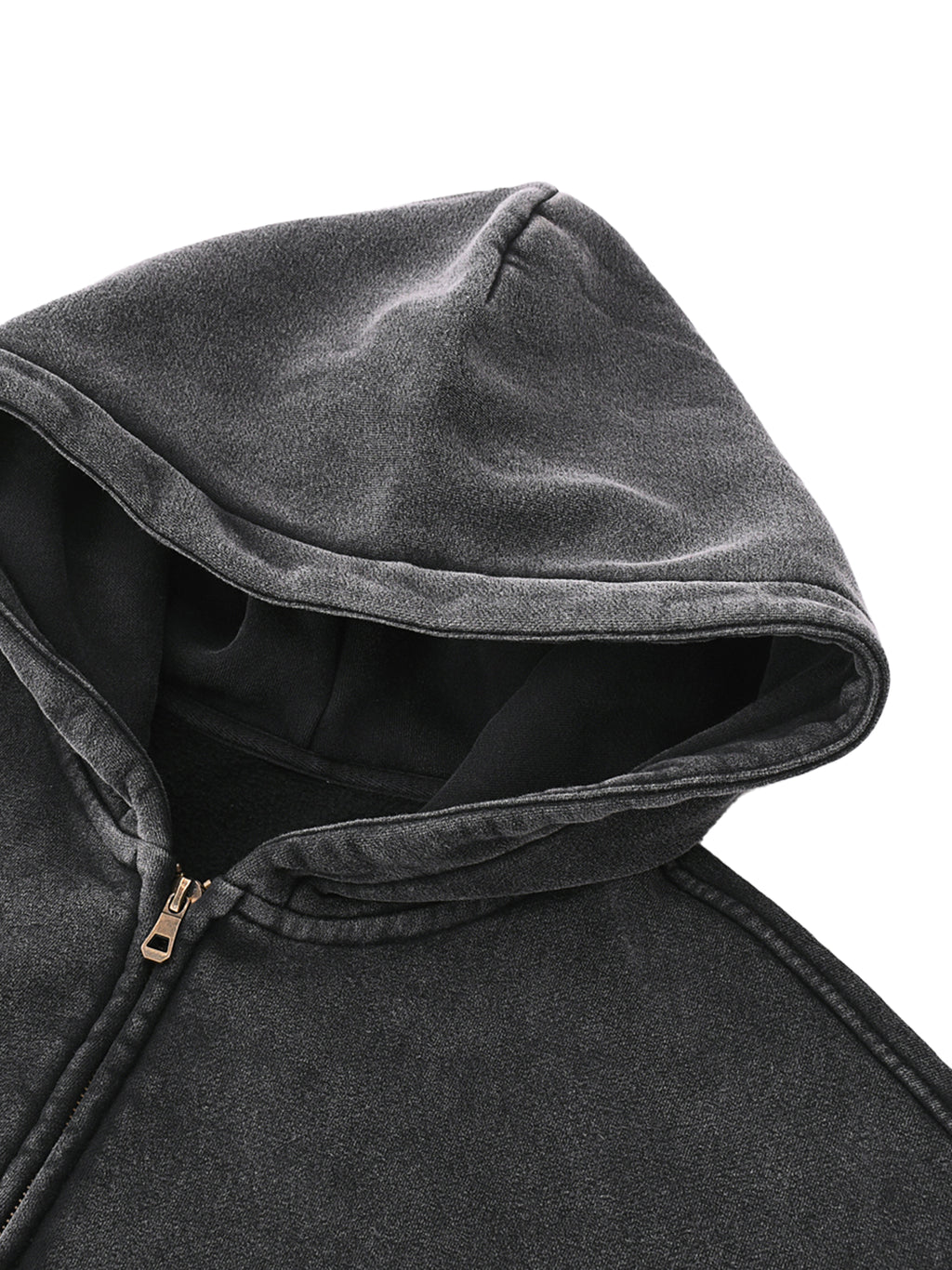 "Bevi e guida" Heavyweight Washed Zip Up Hoodie