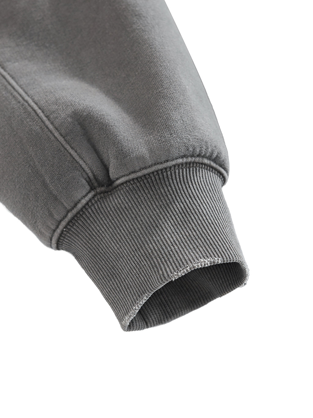 “All or nothing” Frayed Enzyme Washed Fleece Hoodie
