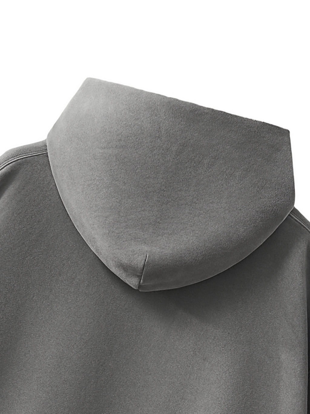 “All or nothing” Frayed Enzyme Washed Fleece Hoodie